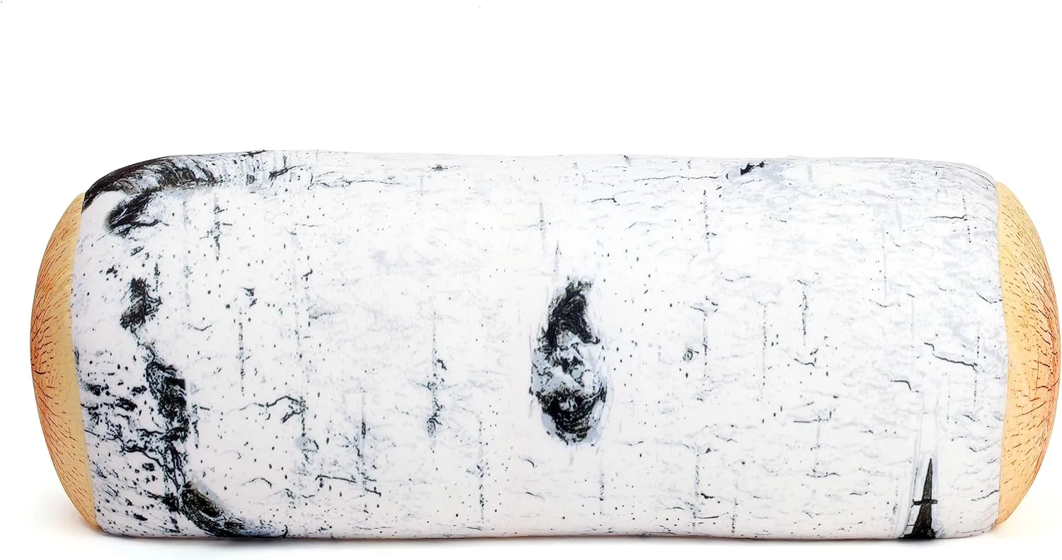 Kikkerland Birch Log Micro Bead Head Cushion