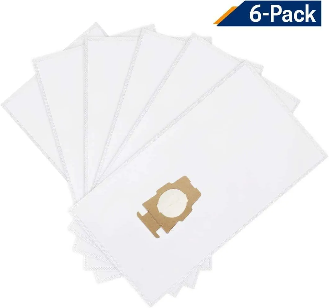 Kirby 204814 Micron Magic HEPA Filter Plus Bags, 6, White Vacuum Bags