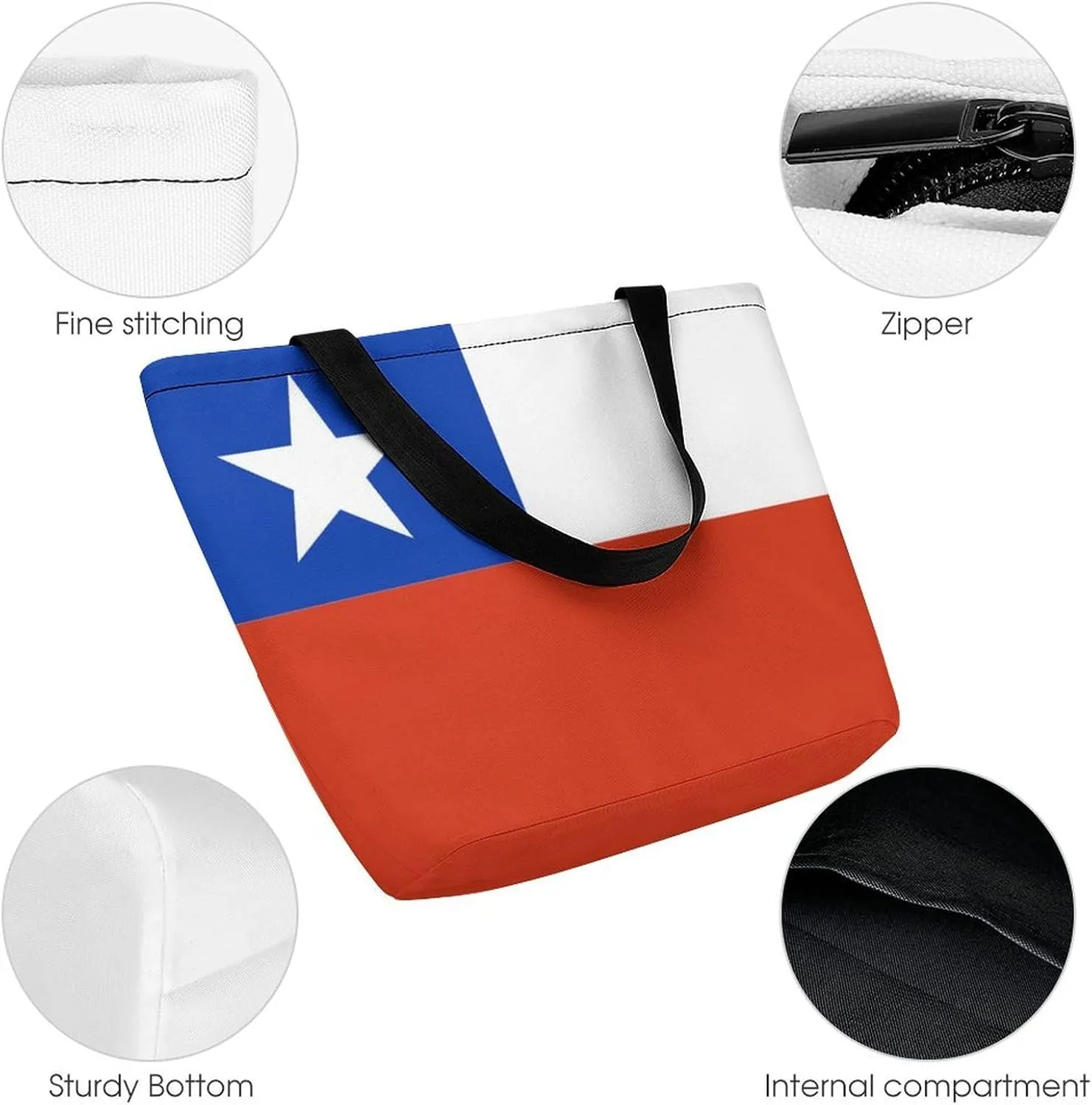 KiRYu Trendy British Antarctic Territory Flag Women's Large Shoulder Bag Perfect for Daily Errands and Shopping