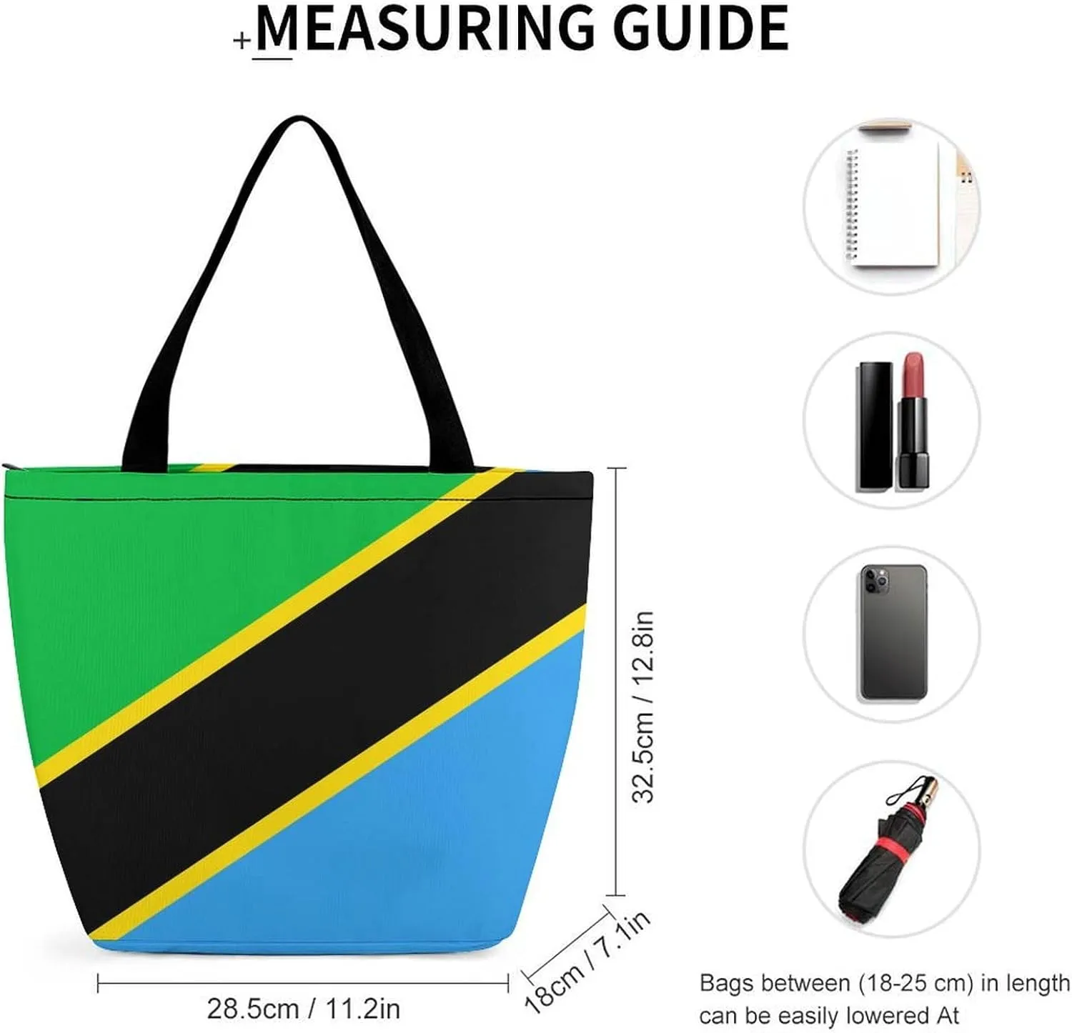 KiRYu Trendy British Antarctic Territory Flag Women's Large Shoulder Bag Perfect for Daily Errands and Shopping