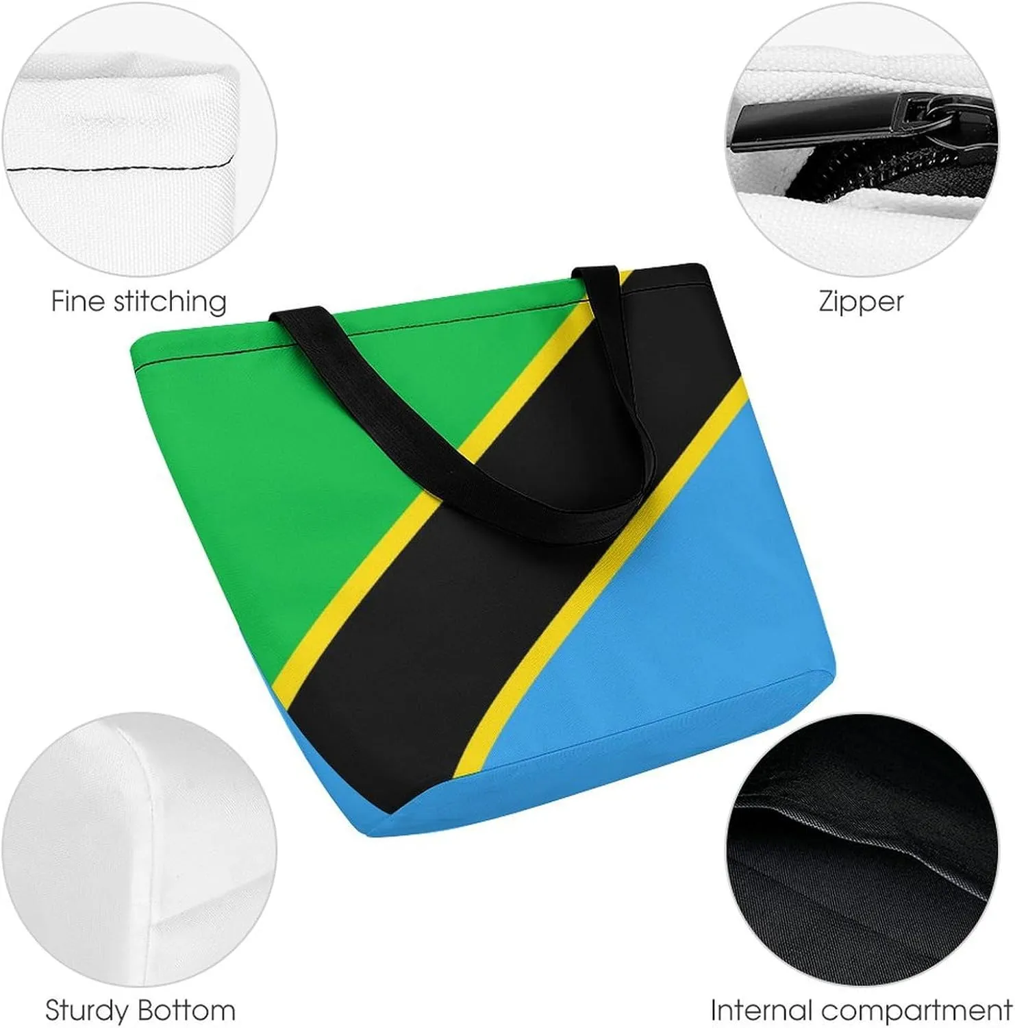 KiRYu Trendy British Antarctic Territory Flag Women's Large Shoulder Bag Perfect for Daily Errands and Shopping