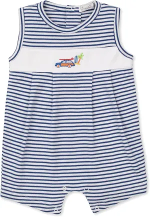 Kissy Kissy Baby Boys Infant Surfing Vans Stripe Sleevless Short Playsuit