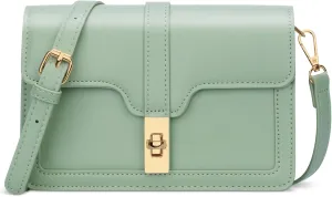 KKXIU Crossbody Bags for Women Trendy Vegan Leather Shoulder Purse with Adjustable Strap