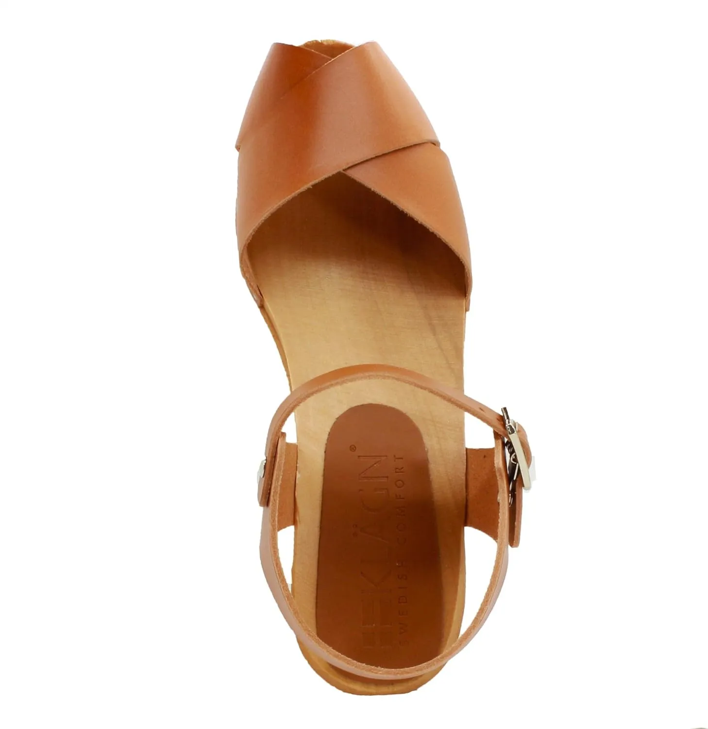 KLÄGN Swedish Wooden Mid-Heel Clogs