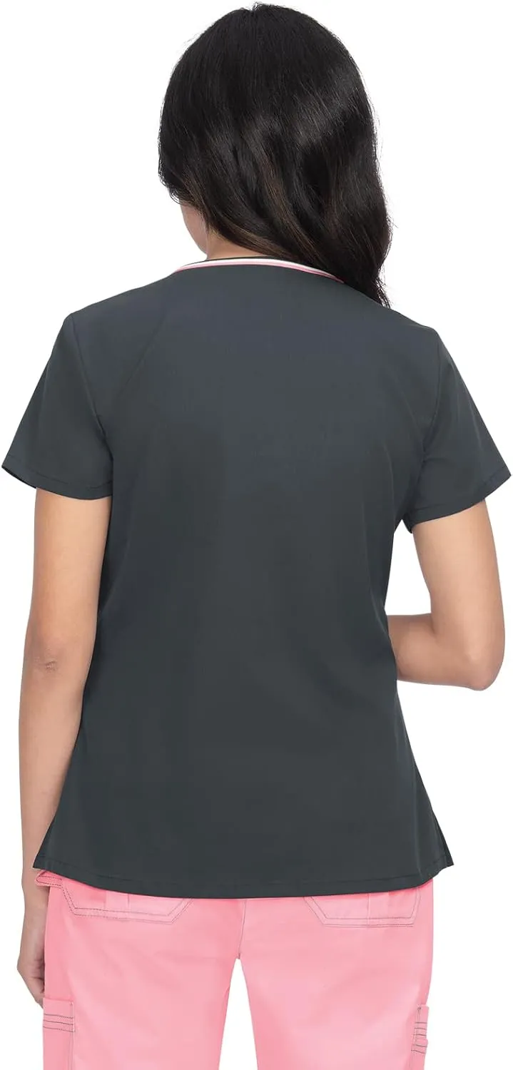 KOI Tokidoki Ashley Crossover V-Neck Women's Top Caribbean