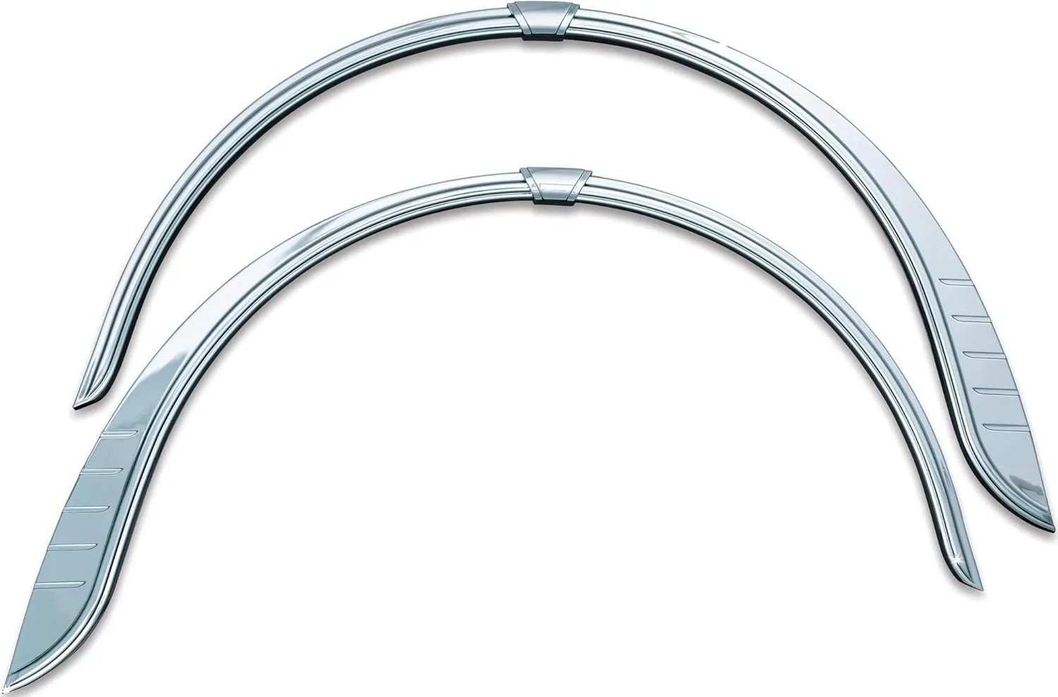 Kuryakyn 7214 Motorcycle Accent Accessory: Rear Fender Flares for 2009-19 Harley-Davidson Trike Motorcycles, Chrome, 1 Pair , black