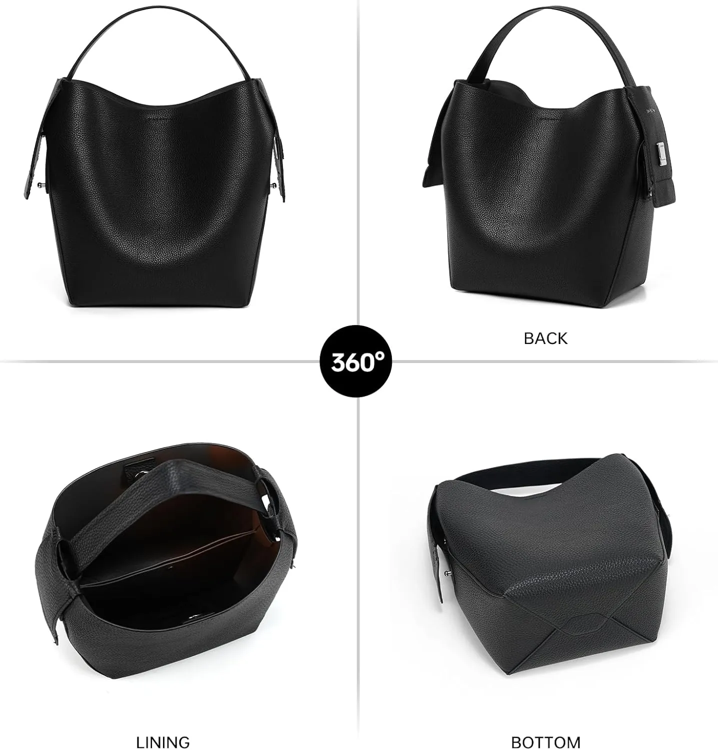 LA FESTIN Small Purse Genuine Leather Bags for Women: Shoulder Handbags Crossbody Bag