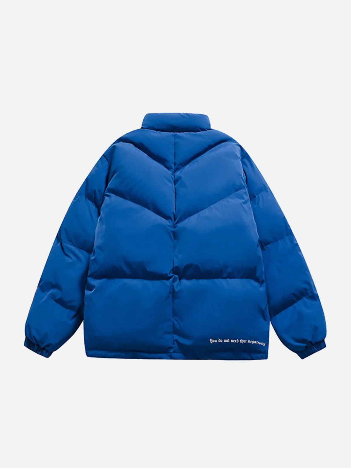 Labeled Solid Color Winter Coat