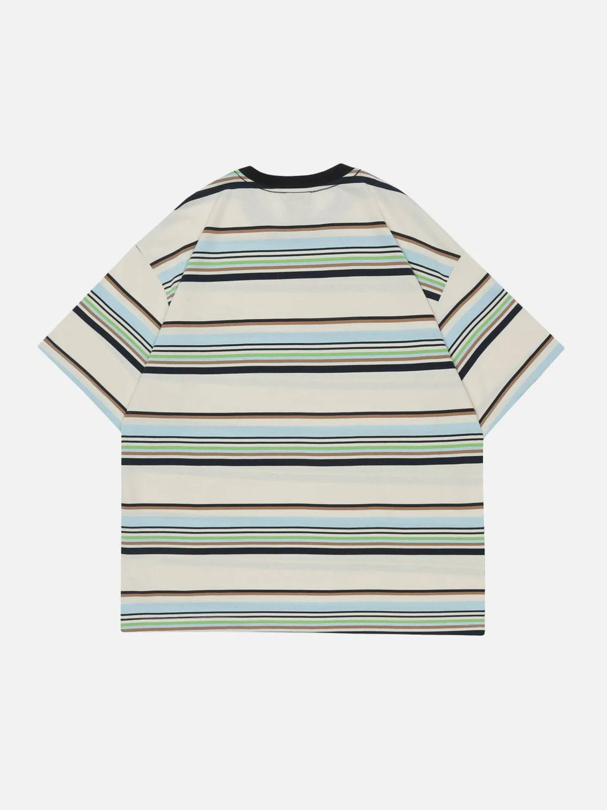 Labeled Stripes Tee