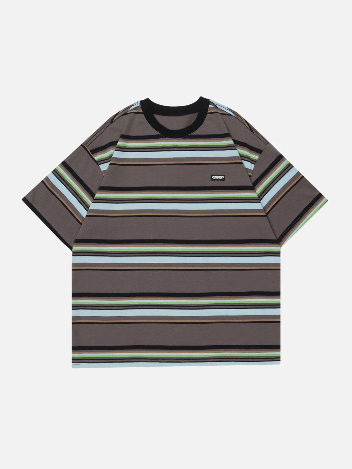 Labeled Stripes Tee