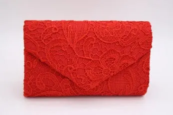 Lace Design Women Lace Dinner Wedding Bridal Party Hand Bag Fashion Clutch Evening Bag Purse Girl Shoulder Bag Evening Wallet