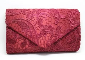 Lace Design Women Lace Dinner Wedding Bridal Party Hand Bag Fashion Clutch Evening Bag Purse Girl Shoulder Bag Evening Wallet