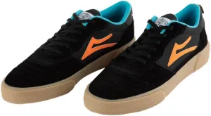 Lakai Cambridge Mens Skate Shoes, Black/Multi Suede, 6.5