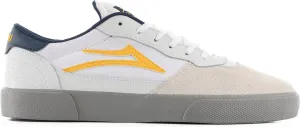 Lakai Men’s Cambridge Low-Top Skateboarding Shoe - White Leather, 9.5 US