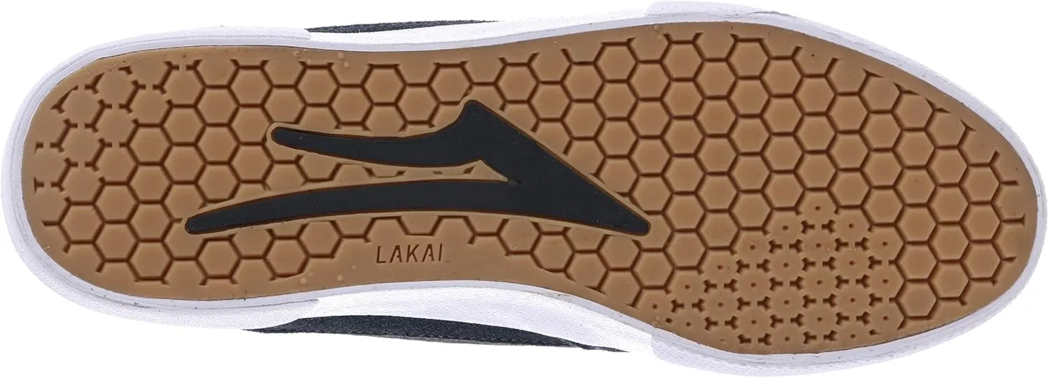 Lakai Skateboard Shoes Cambridge White/Burgundy Leather