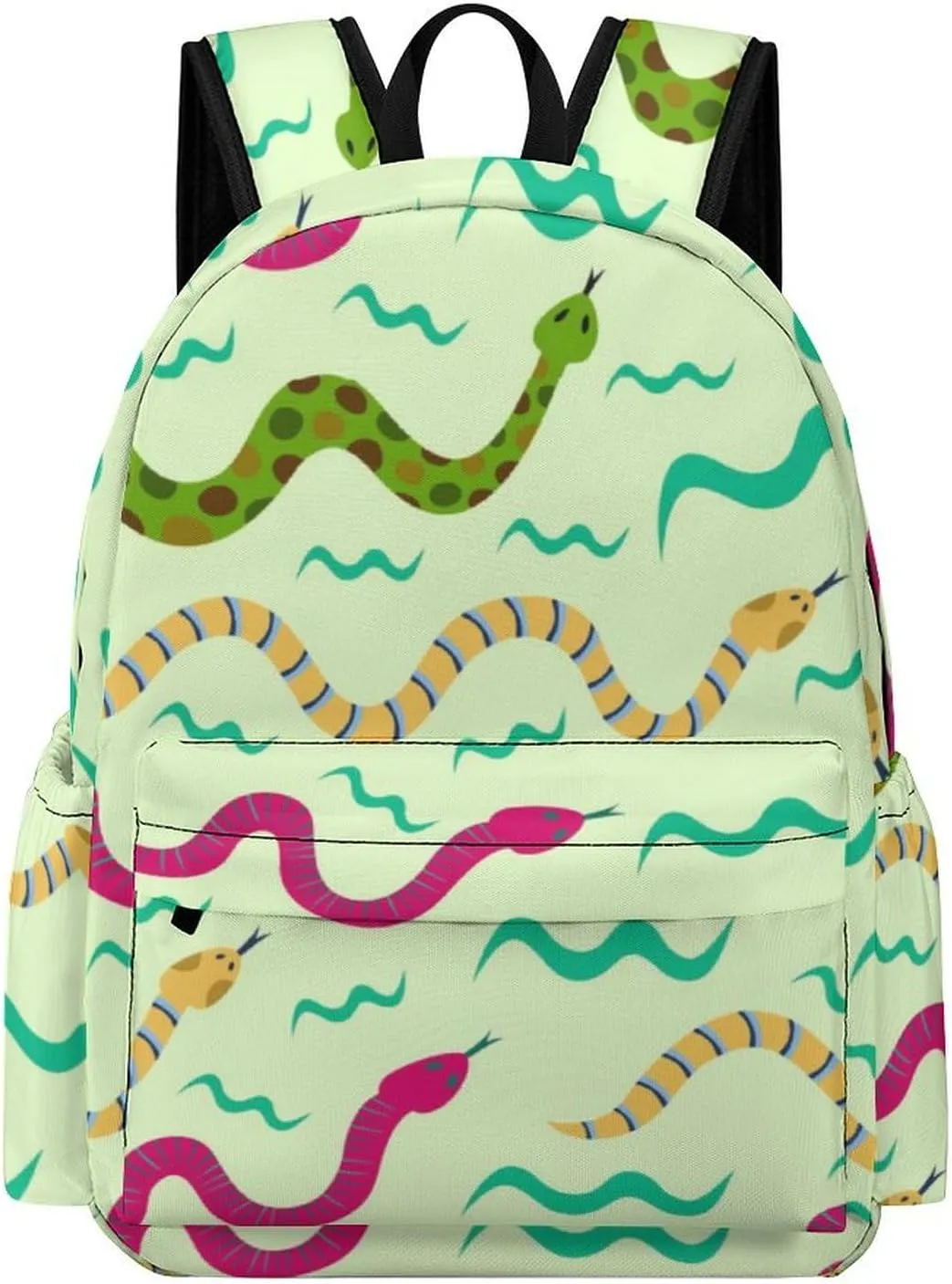 Laptop Backpack for Men Women Cartoon Summer Snake Travel Work Backpack with Compartment Large Capacity Daypack Business Work Bag