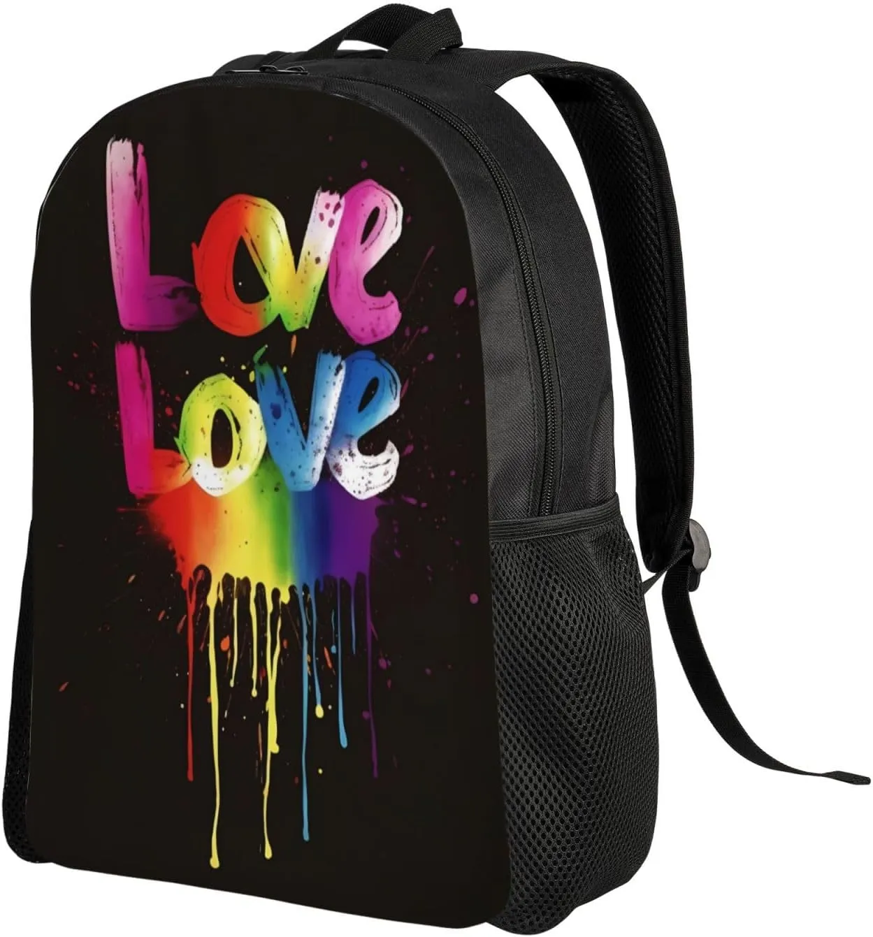 Laptop Backpack for Women Men Carry-on Backpack Love is Love Daypack Lightweight Travel Shoulder Bags