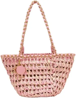 Large capacity Bag Fresh Hollow - out Straw Handbag, Essential for Leisure and Vacation Ladies shoulder Bag