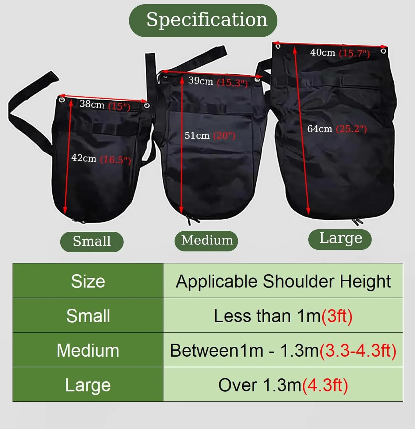 Large Medium Small Equine Manure Catcher Bag, Washable Horse Poop Storage Diaper for Outdoor, Portable Horse Manure Collection Bag for Scenic Area(Small)