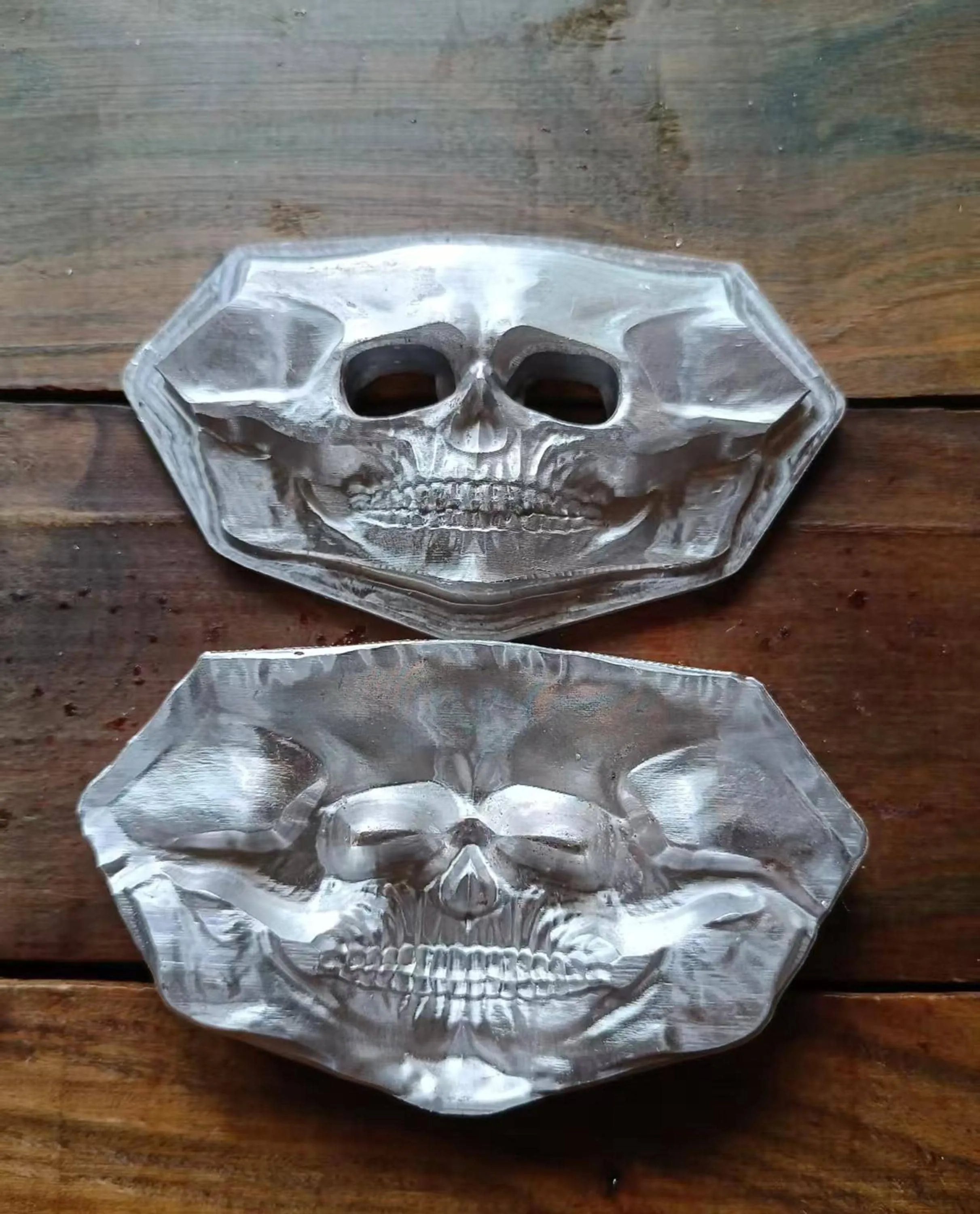 Leather Stamp Small three-dimensional skull convex leather shaping mold Skull leather mold - new type