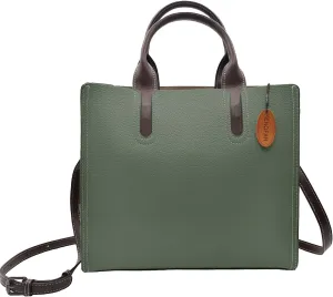 Leather Tote Bags for Women Genuine Leather Handbag with Zipper Medium