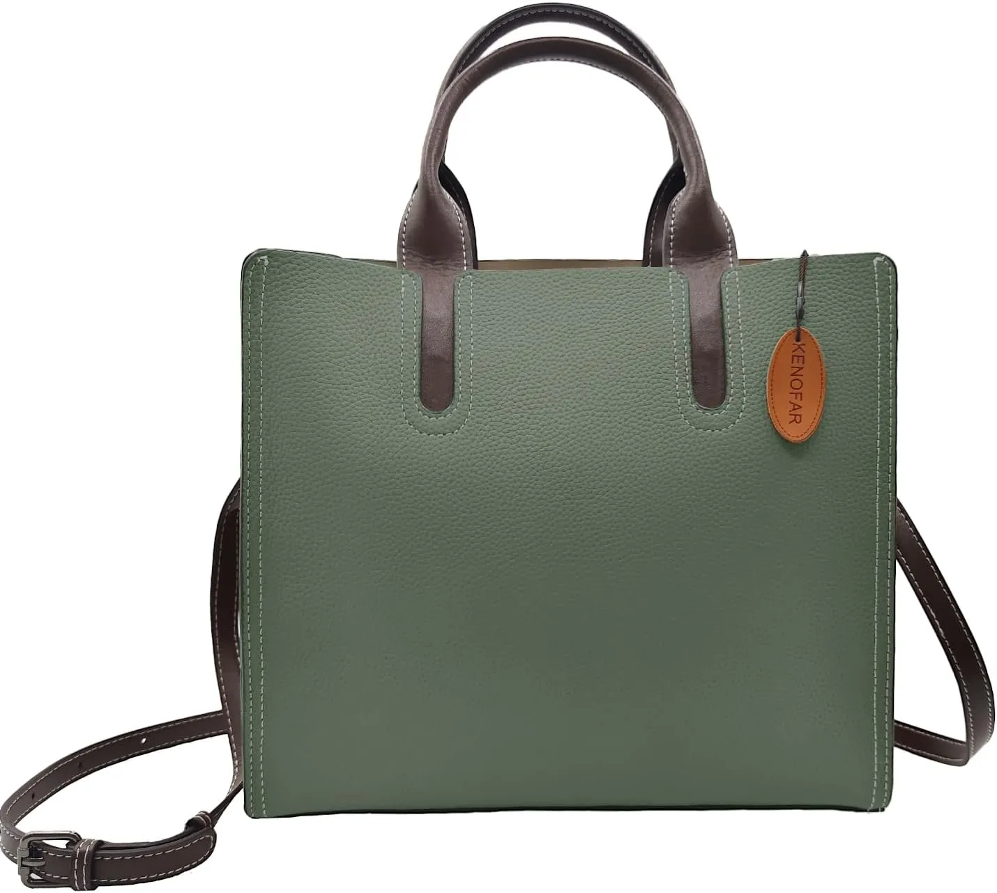 Leather Tote Bags for Women Genuine Leather Handbag with Zipper Medium