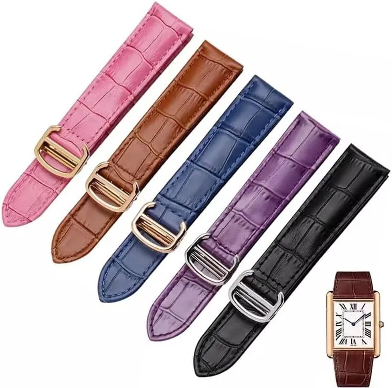 Leather Watch Strap For Cartier Tank Solo Fashion Bracelet