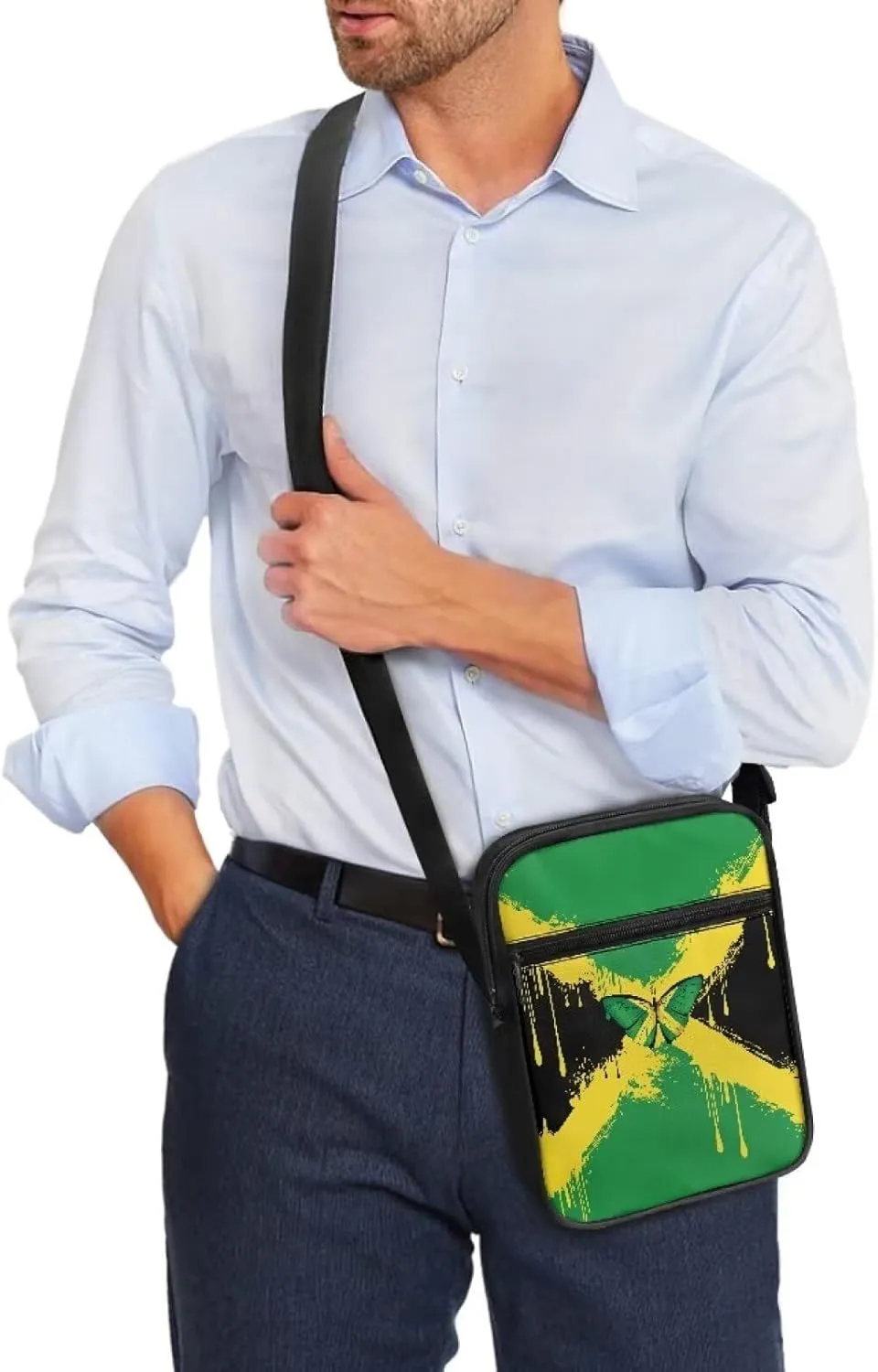 LedBack Cossbody Bag Messenger Bag Crossbody Bag Handbag Purse Shoulder Bag with Front Pocket Adjustable