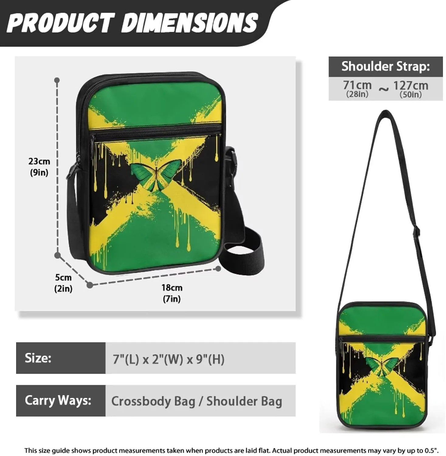 LedBack Cossbody Bag Messenger Bag Crossbody Bag Handbag Purse Shoulder Bag with Front Pocket Adjustable
