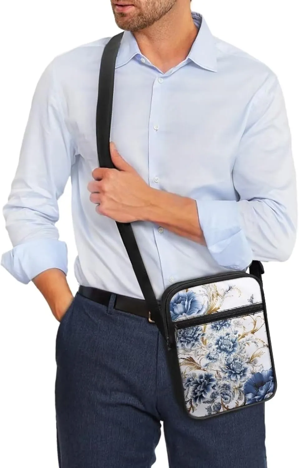 LedBack Cossbody Bag Messenger Bag Crossbody Bag Handbag Purse Shoulder Bag with Front Pocket Adjustable
