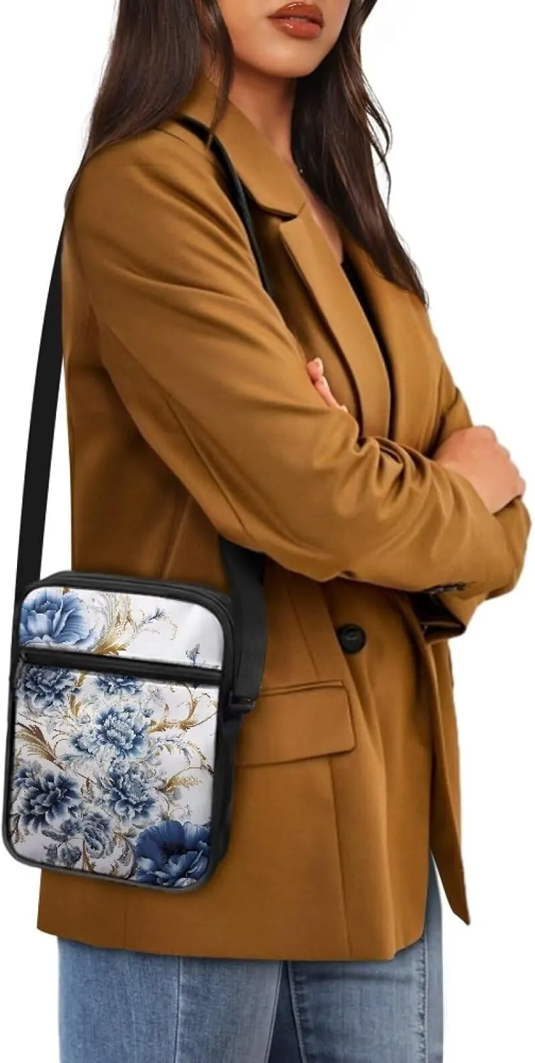 LedBack Cossbody Bag Messenger Bag Crossbody Bag Handbag Purse Shoulder Bag with Front Pocket Adjustable