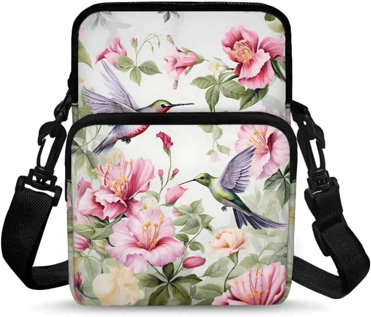 LedBack Fashion Cossbody Messenger Bag Double Clip Crossbody Bag Handbag Purse Shoulder Bag Pretty Gift