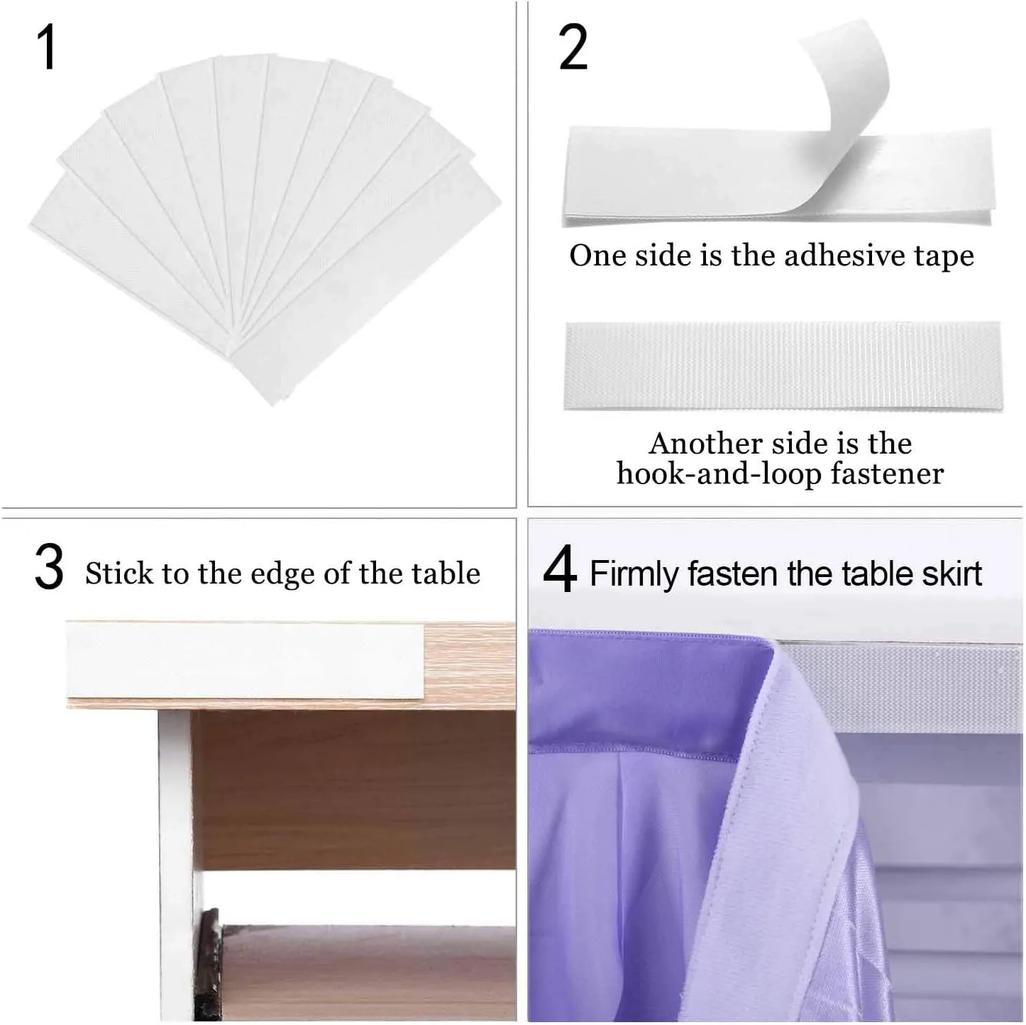 leegleri 9FT Lavender Purple Curly Willow Tulle Tutu Table Skirt for Rectangle or Round Table,Ruffle Table Skirts for Mermaid Party Baby Shower Decoration(9ft Table Skirt)