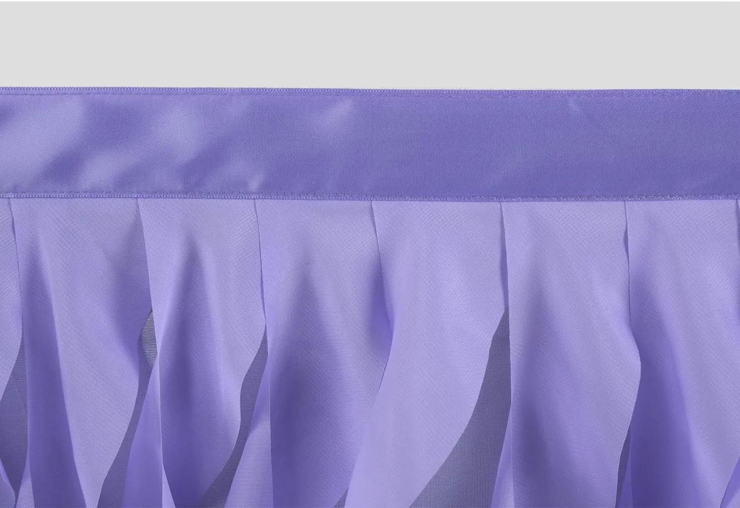 leegleri 9FT Lavender Purple Curly Willow Tulle Tutu Table Skirt for Rectangle or Round Table,Ruffle Table Skirts for Mermaid Party Baby Shower Decoration(9ft Table Skirt)