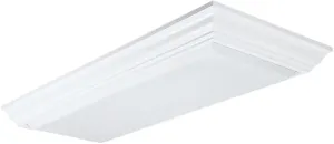 Lithonia Lighting 3776RE Cambridge Wood Fluorescent Ceiling Fixture, 1-1/2' x 4'