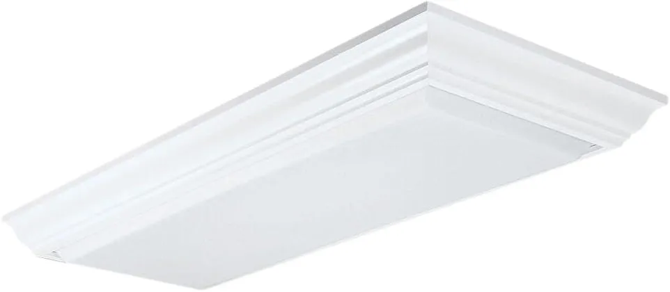Lithonia Lighting 3776RE Cambridge Wood Fluorescent Ceiling Fixture, 1-1/2' x 4'