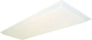 Lithonia Lighting D15SBDDROP Dropped Acrylic Diffuser, 48-Inch by 16-Inch by 1.25-Inch Height, White