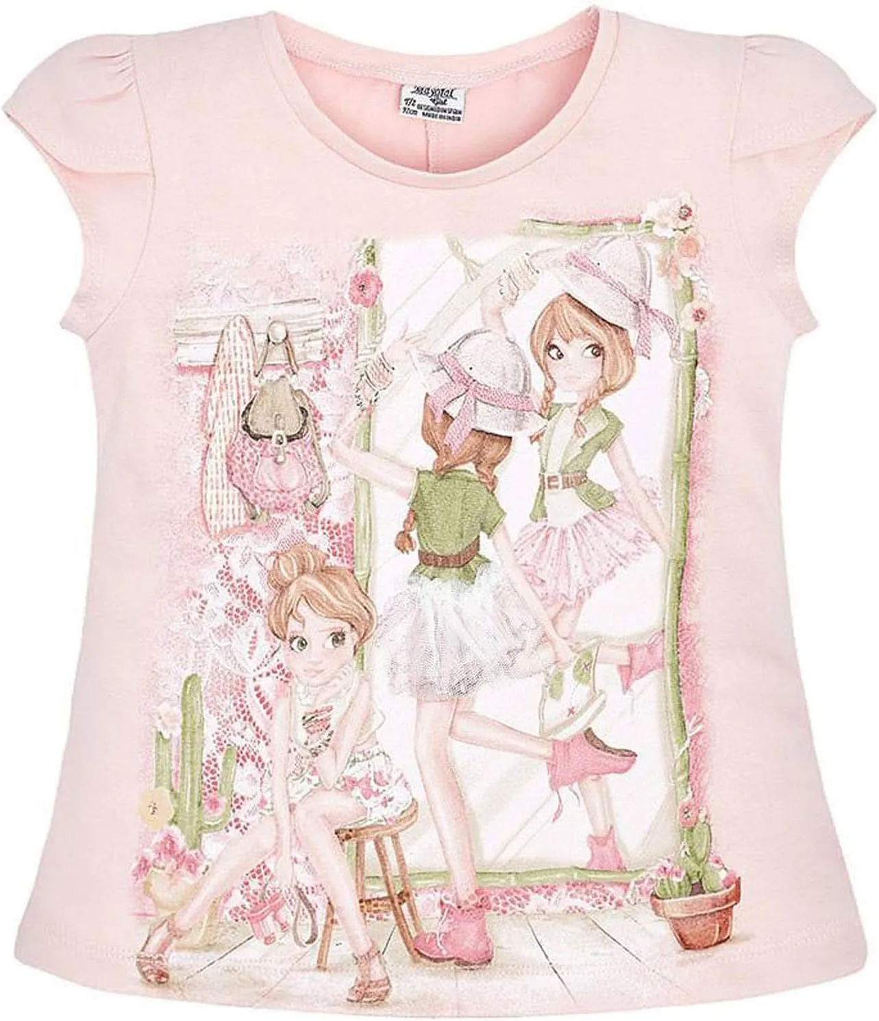 Little Girls 2T-9 Novelty Graphic Print Fashion Tee/Top