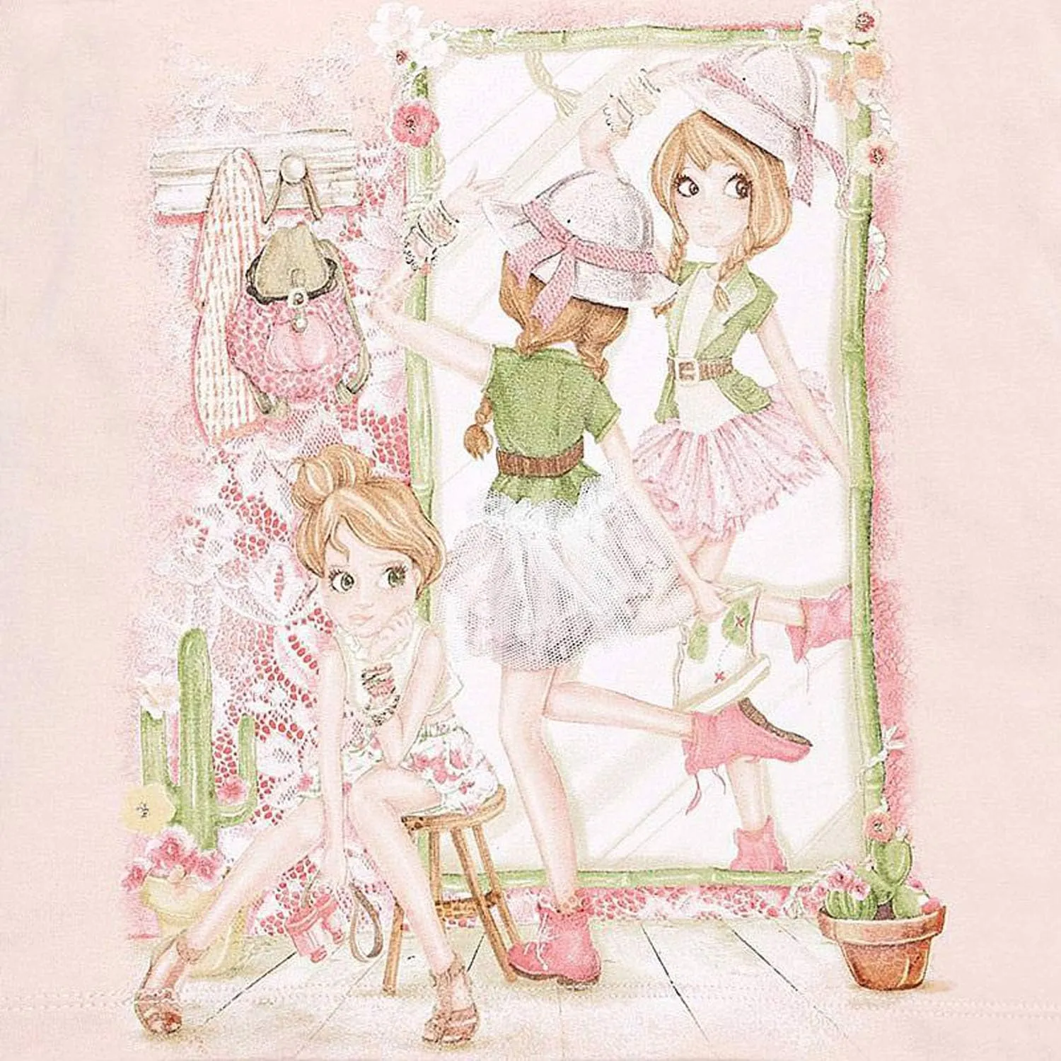 Little Girls 2T-9 Novelty Graphic Print Fashion Tee/Top