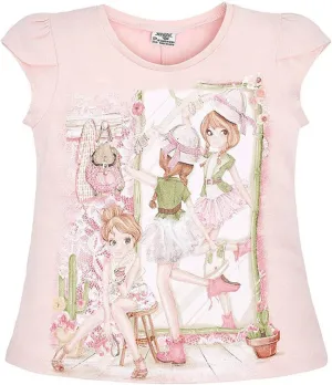 Little Girls 2T-9 Novelty Graphic Print Fashion Tee/Top