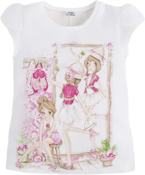 Little Girls 2T-9 Novelty Graphic Print Fashion Tee/Top