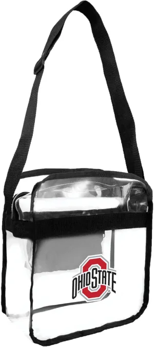 Littlearth Ohio State Buckeyes NCAA Clear Carryall Crossbody Bag