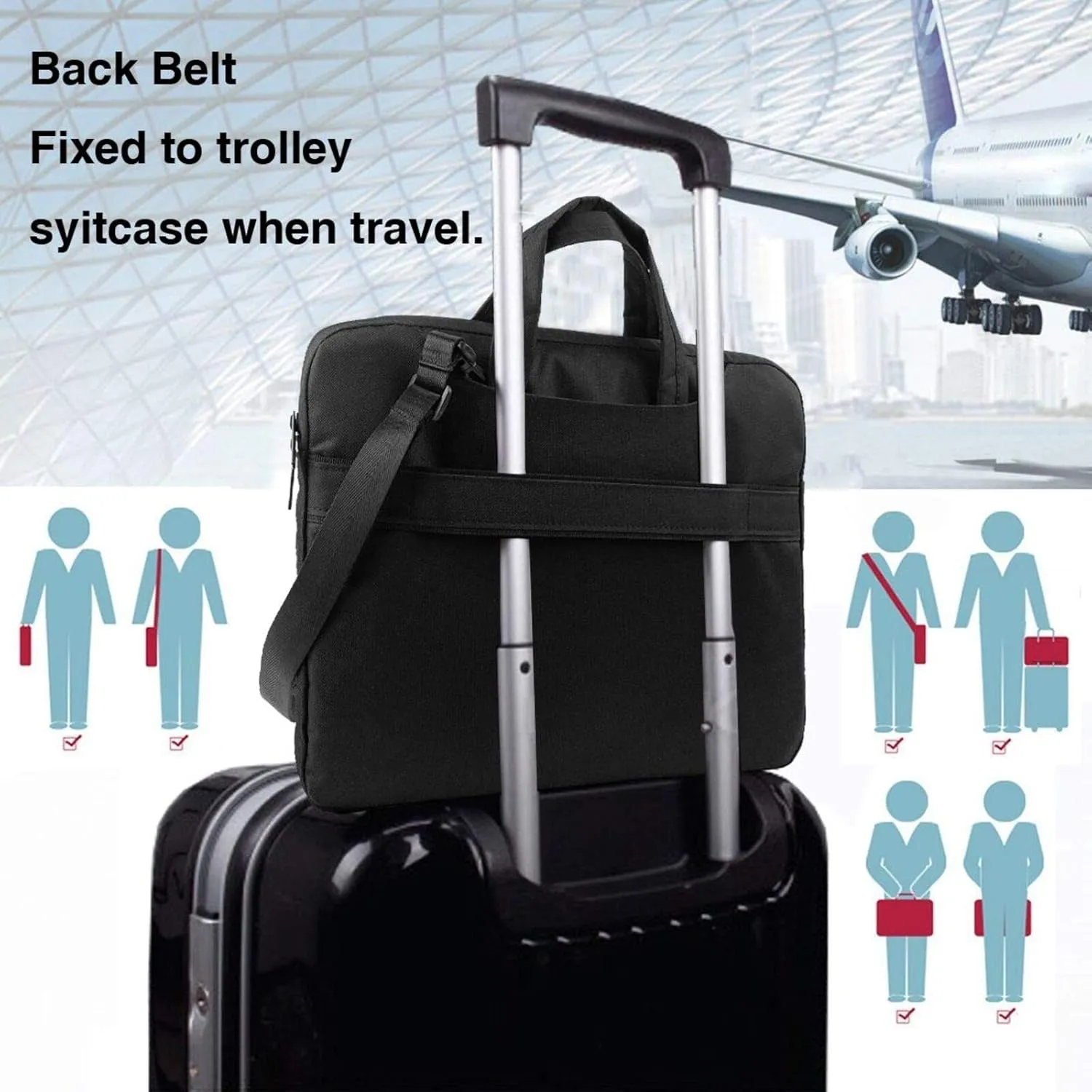 locomotive Print Laptop Case and Computer Bag - Versatile Laptop Bag for Men Laptop Shoulder Bag