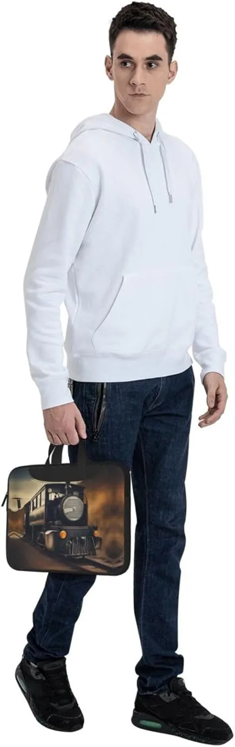locomotive Print Laptop Case and Computer Bag - Versatile Laptop Bag for Men Laptop Shoulder Bag
