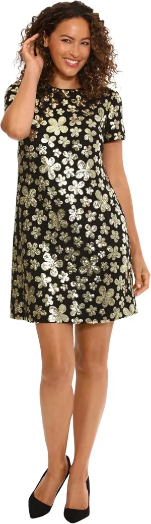 London Times Women's Sequin Dress Occasion Event Party