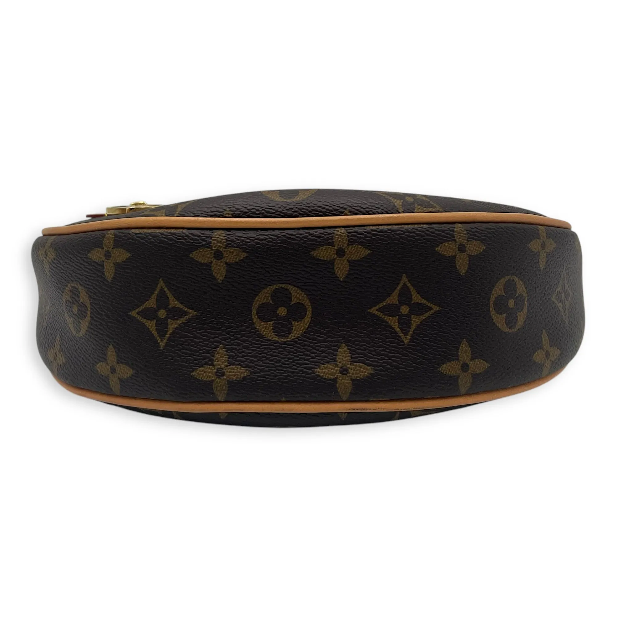 Loop Shoulder Bag Brown in Monogram Coated Canvas, Gold hardware