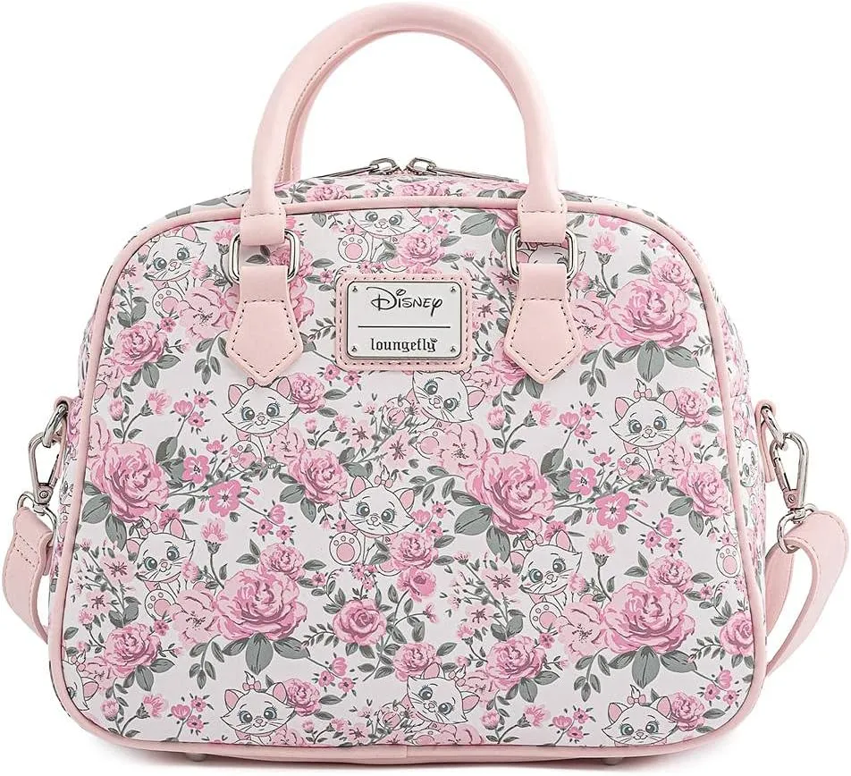 Loungefly Disney Aristocats Marie Floral AOP Crossbody Bag Purse Handbag