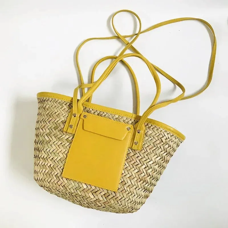 Luxury Woven Straw Handbag for Summer