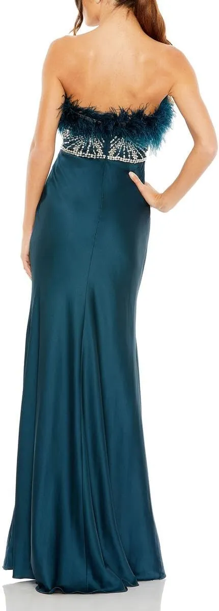 Mac Duggal Womens Embellished Evening Dress