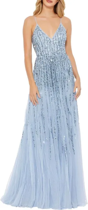 Mac Duggal Womens Embellished Formal Evening Dress